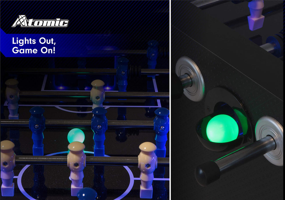 Atomic Azure LED Light Up Foosball Table, 55"