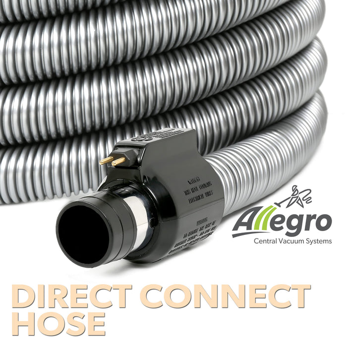 Allegro Central Vacuum Most Powerful System Top of The Line Complete Electric Power Nozzle, Hose, Garage Kit and Deluxe Attachments (1, 35 ft Direct Connect)