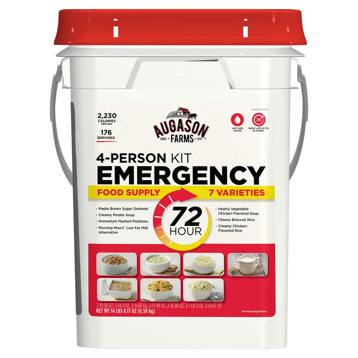 Augason Farms 72-Hour 4-Person Emergency Food Storage Kit 14 lbs 7 oz