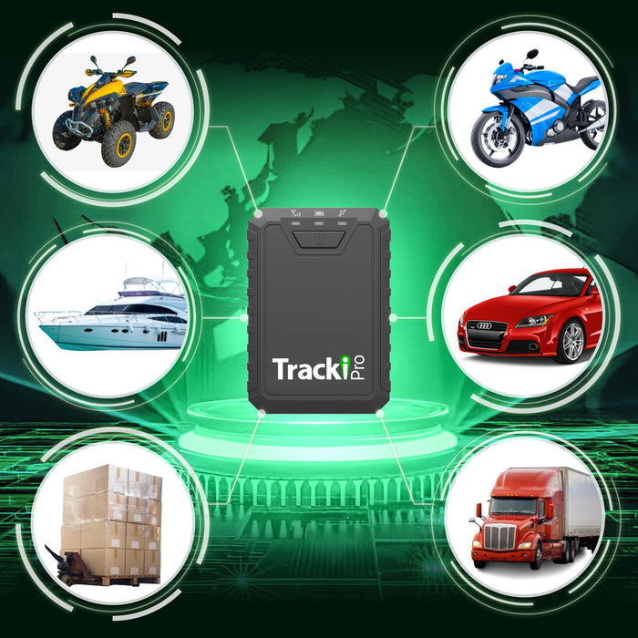 Tracki Pro GPS Tracker for Vehicles up to 12 Months Waterproof Magnetic Asset Real time Tracker 4G LTE Long Battery Life 2-12 Month, Unlimited Distance, Subscription Required, Speed Monitor, Geofence