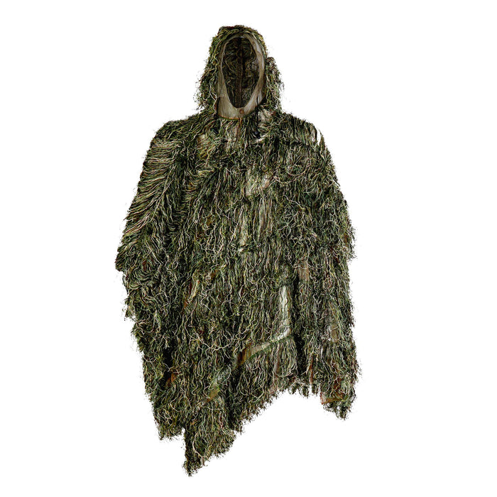 AUSCAMOTEK Ghillie Suit Poncho for Men Youth – Gilly Suit Cloak for Hunting Birdwatching Paintball Halloween – Green Camouflage