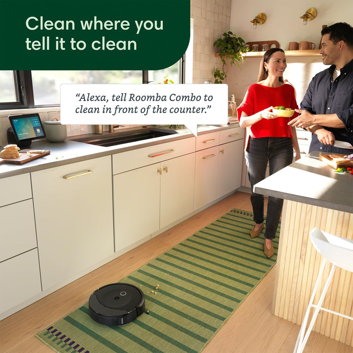 iRobot Roomba Combo 10 Max Robot Vacuum and Mop + AutoWash Dock (x0850) - Multi-Functional Base, Refills Bin, Washes & Dries It's Mop Pad, Self-Emptying, Auto-Retract Mop Pad, Avoids Obstacles