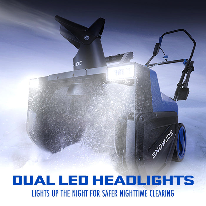 Snow Joe SJ627E Electric Walk-Behind Snow Blower w/ Dual LED Lights, 22-inch, 15-Amp