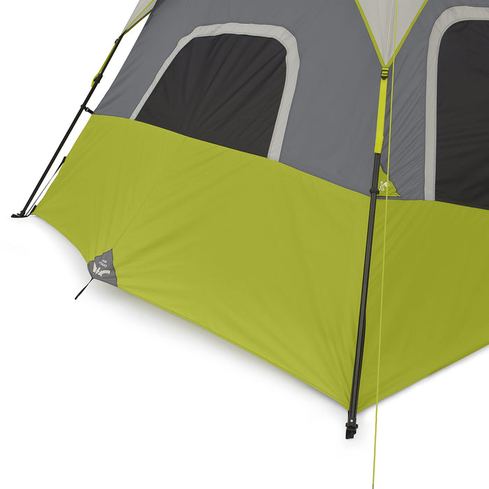 CORE Instant Cabin Tent | Multi Room Tent for Family with Storage Pockets for Camping Accessories | Portable Large Pop Up Tent for 2 Minute Camp Setup | Sleeps 9 People, 14' x 9'