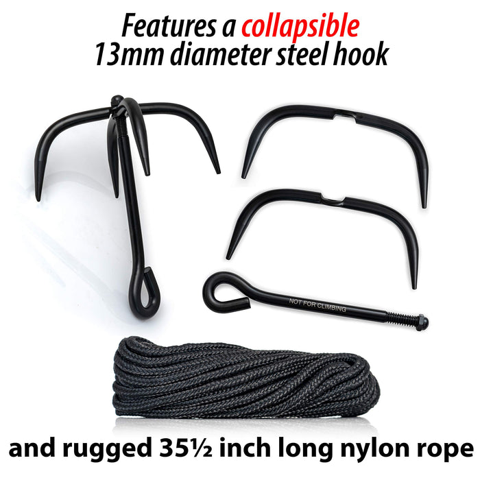 Rampant SPGHOOK Grappling Hook with Rope