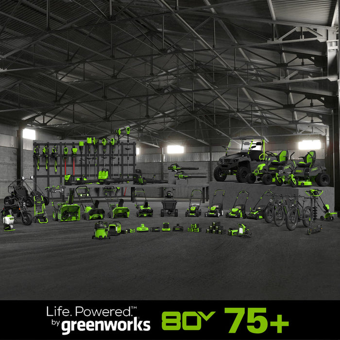 Greenworks 80V (75+ Compatible Tools) 20” Brushless Cordless Snow Blower, 2.0Ah Battery and Charger Included