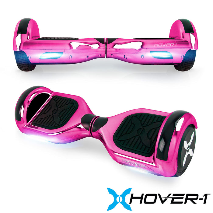 Hover-1 Matrix Electric Self-Balancing Hoverboard with 6.5” LED Tires, Color-Changing Fender Lights, Dual 150W Motors, 7 mph Max Speed, and 3 Miles Max Range