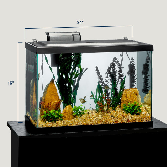 Tetra Aquarium, 20 Gallon, Complete Tropical Fish Tank Kit With LED Lighting And Decor For Freshwater Fish