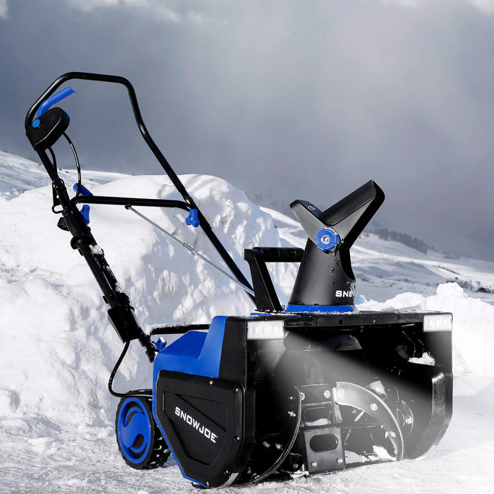 Snow Joe SJ627E Electric Walk-Behind Snow Blower w/ Dual LED Lights, 22-inch, 15-Amp