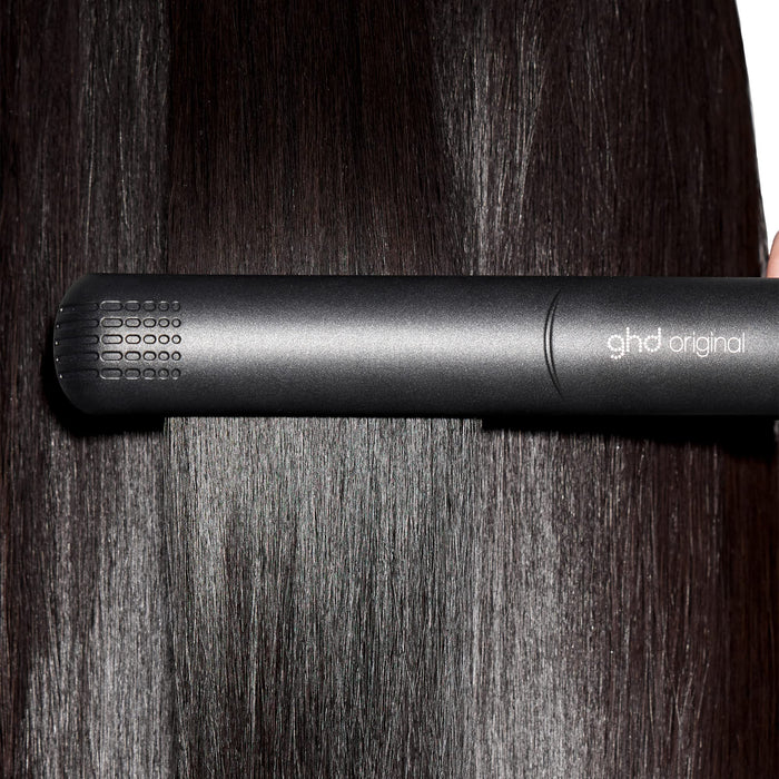 ghd Original Styler ― 1" Flat Iron Hair Straightener, Optimum Styling Temperature for Professional Salon Quality Results, No Extreme-Heat Styling Damage, Ceramic Heat Technology ― Black