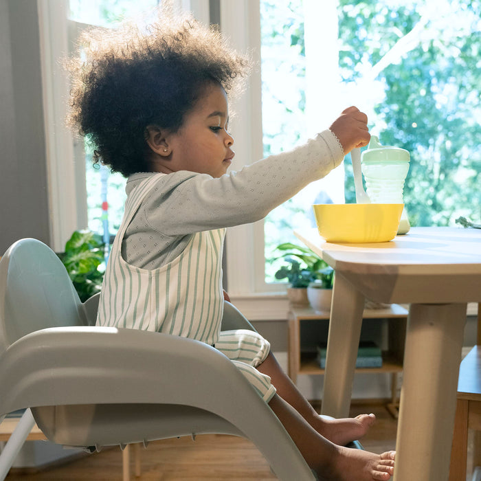 Ingenuity Full Course 6-in-1 High Chair - Baby to 5 Years Old, 6 Convertible Modes, 2 Dishwasher Safe Trays - Astro, 13108