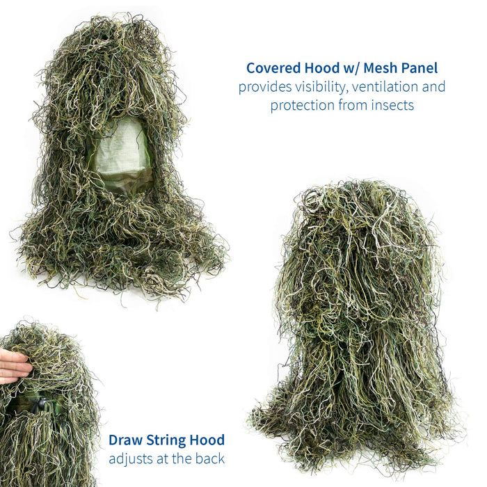 VIVO Ghillie Suit M/L Woodland Camo, OUTD-V001M