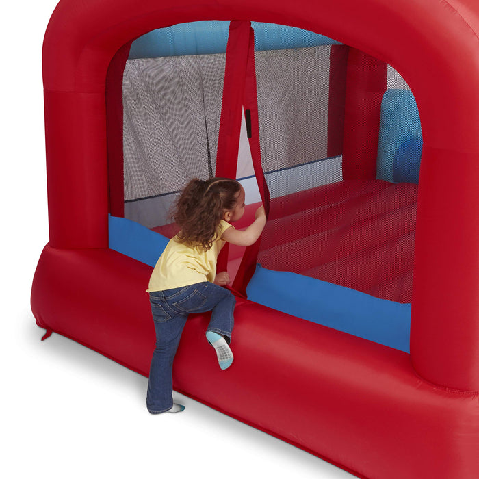 Radio Flyer Backyard Bouncer, Bounce House, Inflatable Jumper with Air Blower, Ages 3-8 Years