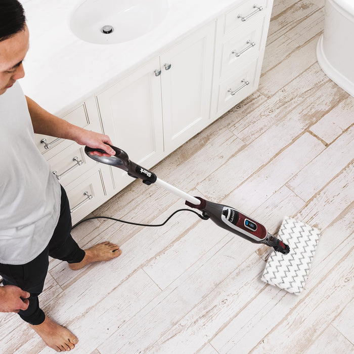 Shark S5003D Genius Hard Floor Cleaning System Pocket Steam Mop, Burgundy/Gray