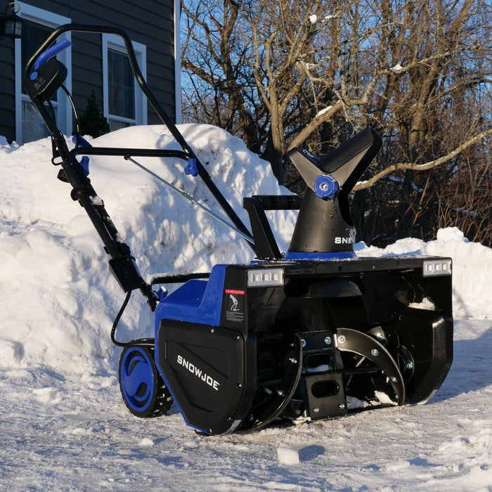 Snow Joe SJ627E Electric Walk-Behind Snow Blower w/ Dual LED Lights, 22-inch, 15-Amp