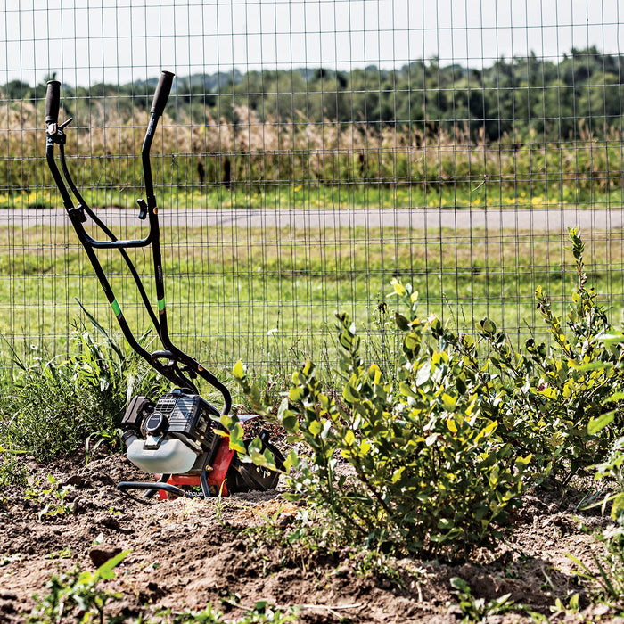 Earthquake 31452 MAC Tiller Cultivator, Powerful 33cc 2-Cycle Viper Engine, Gear Drive Transmission, Lightweight, Easy to Carry, 5-Year Warranty, Red