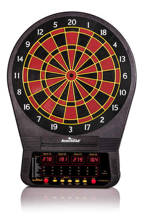 Arachnid Cricket Pro 650 Electronic Dartboard with Micro-Thin Dividers - Available with Optional Wood Dartboard Cabinet